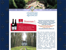 Tablet Screenshot of chateau-de-quincey.com